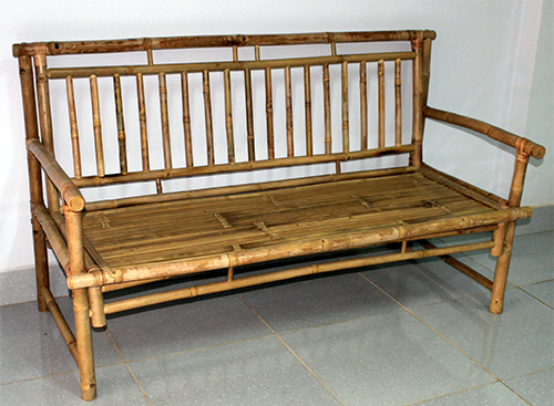 Bamboo Bench 54" W